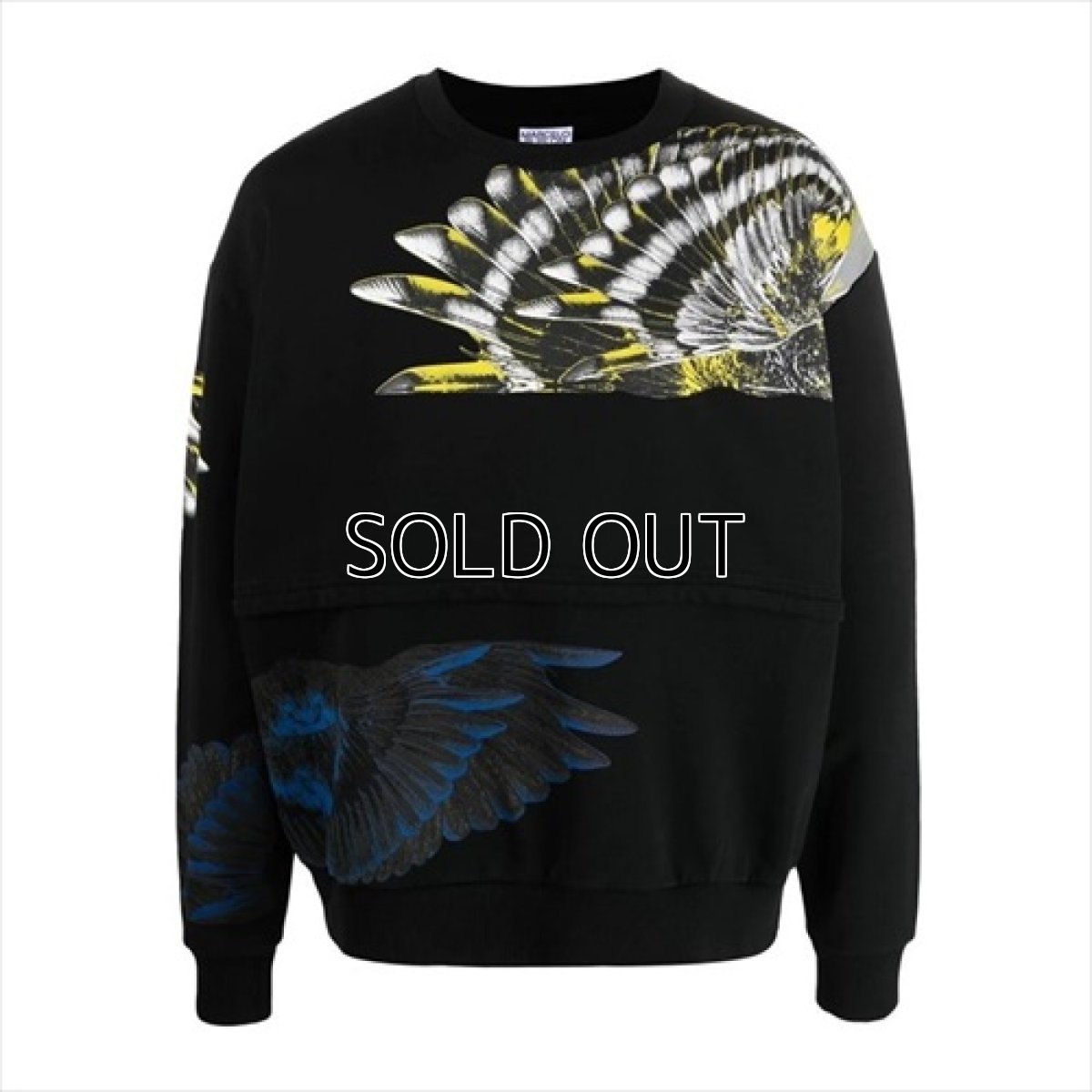 画像1: MARCELO BURLON Wings Patchwork Over Crew Sweatshirt (スウェット) (1)