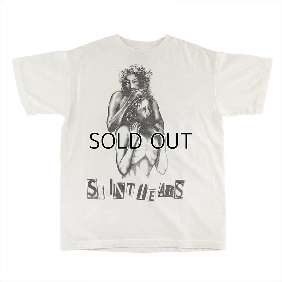 画像1: ©SAINT Mxxxxxx x Denim Tears T-Shirt DBL Jesus White (Tシャツ) (1)