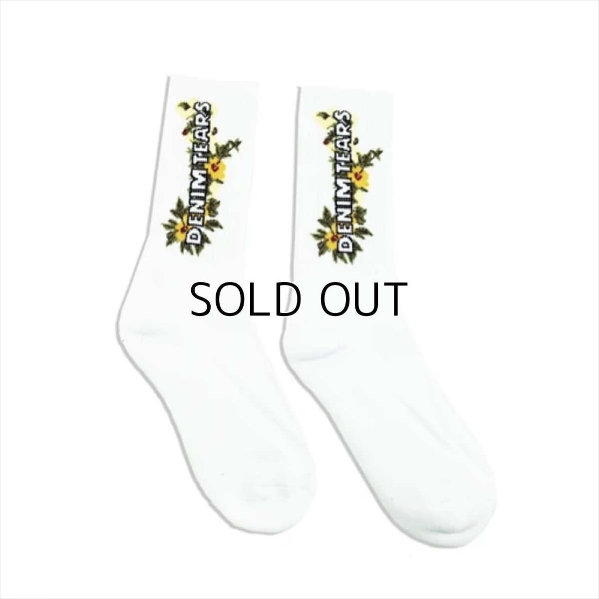 画像1: DENIM TEARS Floral Logo Socks (1)