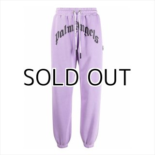 PALM ANGELS GD Curved Logo Crew Sweat (Lilac)