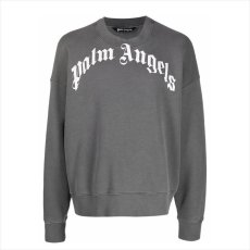 画像1: PALM ANGELS GD Curved Logo Crew Sweat (1)
