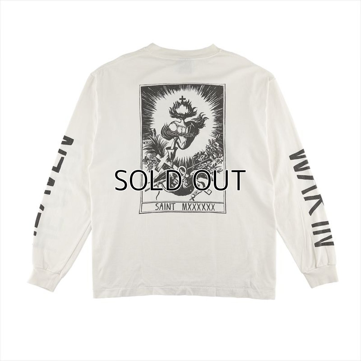 画像2: ©SAINT Mxxxxxx L/S T-Shirt W.I.H White (ロングスリーブTシャツ) (2)