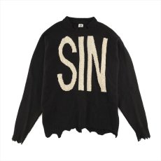 画像1: ©SAINT Mxxxxxx Wool Sweater SIN Black (セーター) (1)