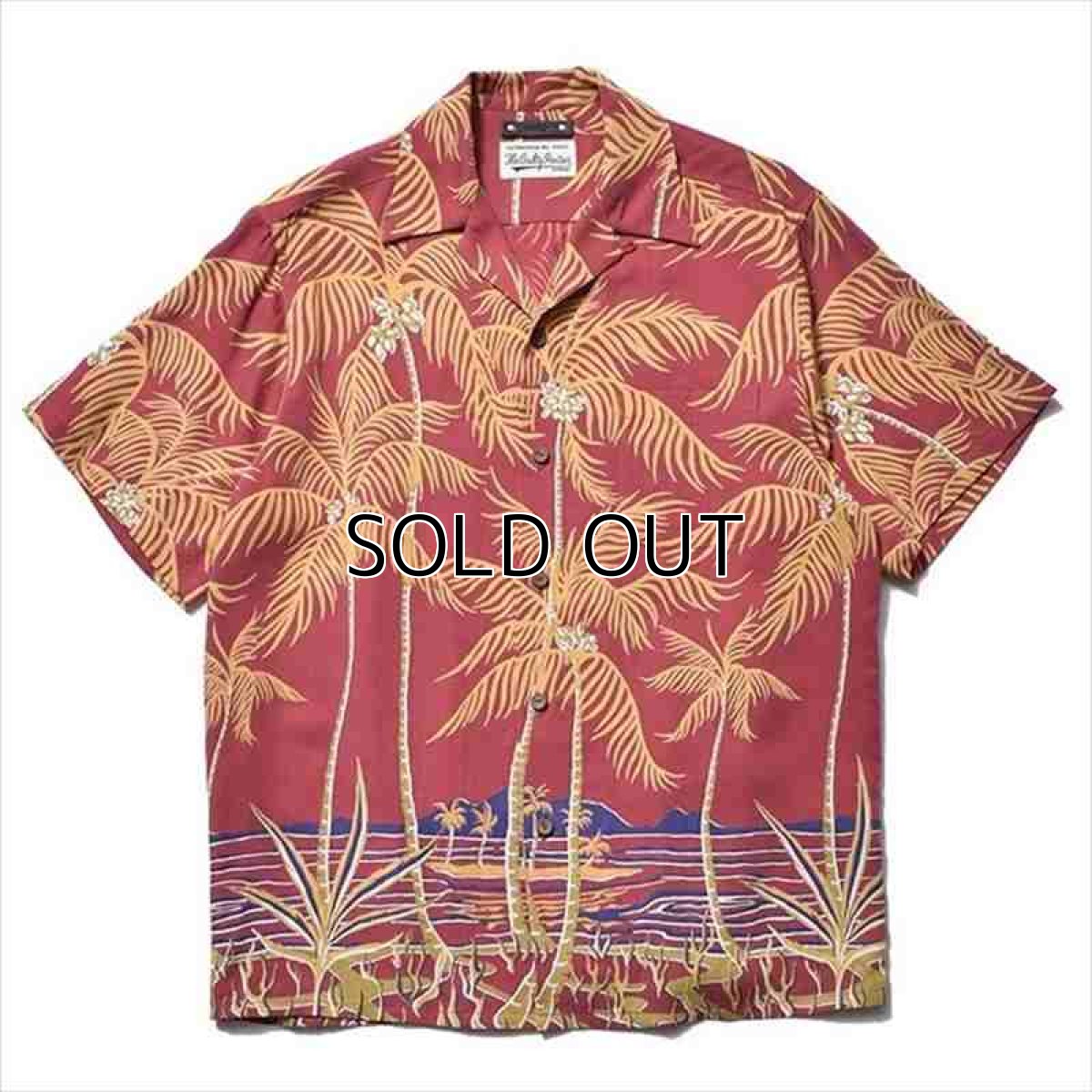画像1: WACOKO MARIA x MINEDENIM Palm Tree Hawaian Shirt (ハワイアンシャツ) (1)