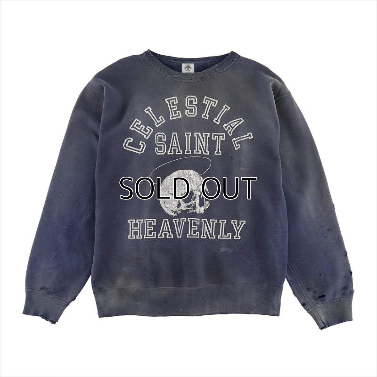 画像1: ©SAINT Mxxxxxx Sweatshirt Skull Navy (スウェット) (1)