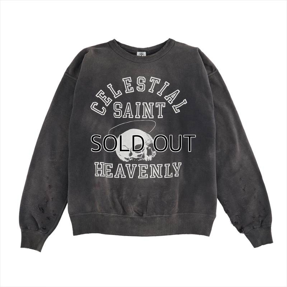 画像1: ©SAINT Mxxxxxx Sweatshirt Skull Black (スウェット) (1)