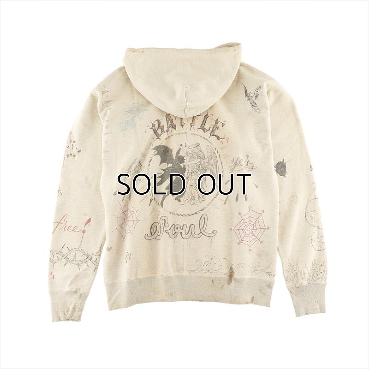 画像2: ©SAINT Mxxxxxx Dr.Woo Hoodie Gray (パーカー) (2)