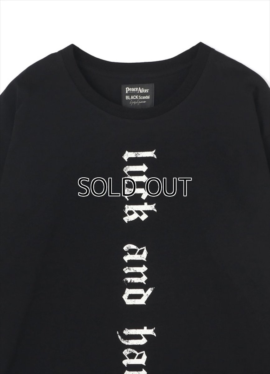 画像3: YOHJI YAMAMOTO x PEACE AND AFTER Message Print Round Neck Half Sleeves T-Shirt (3)