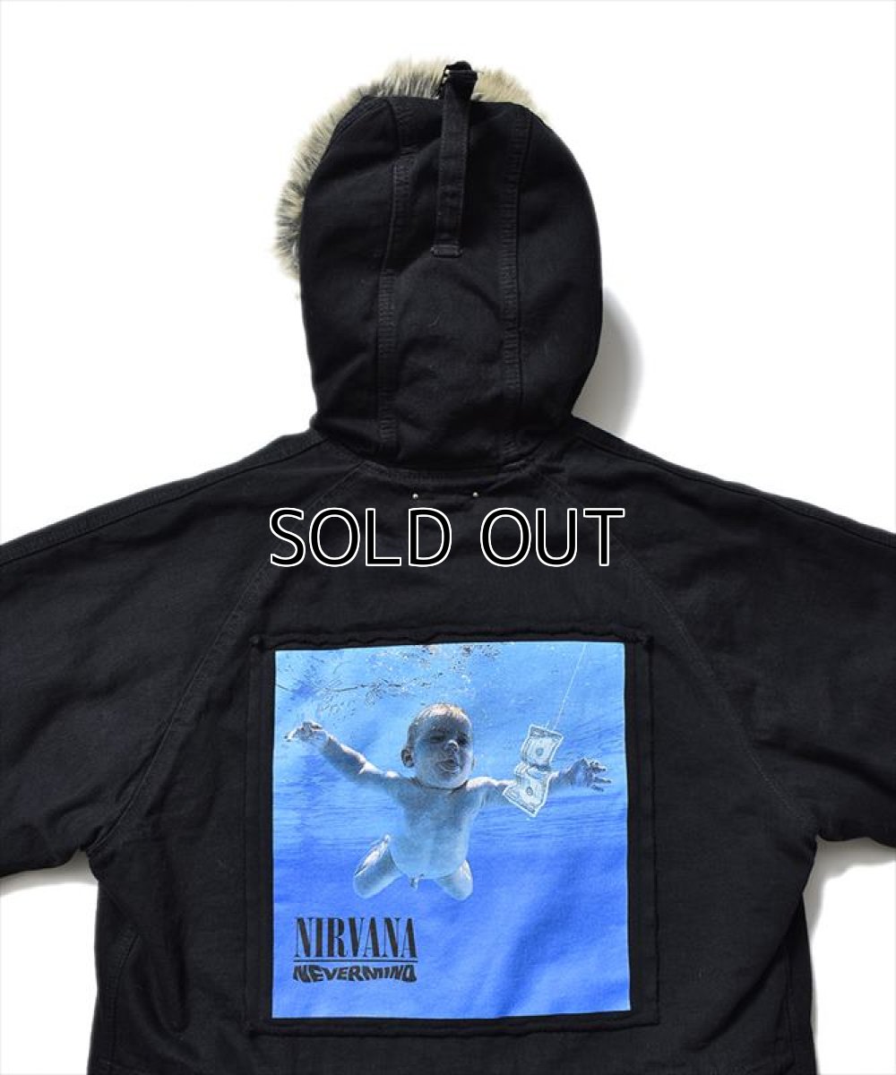 画像4: MINEDENIM Nirvana "NEVERMIND" N-3B BZ BLK (ジャケット) (4)