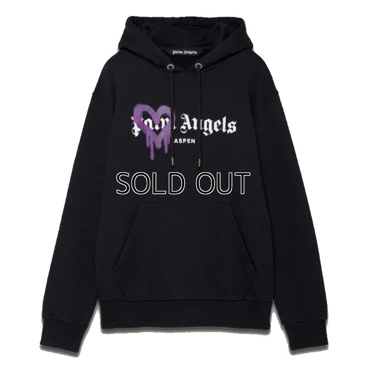 画像1: PALM ANGELS Aspen Heart Sprayed Hoodie (1)