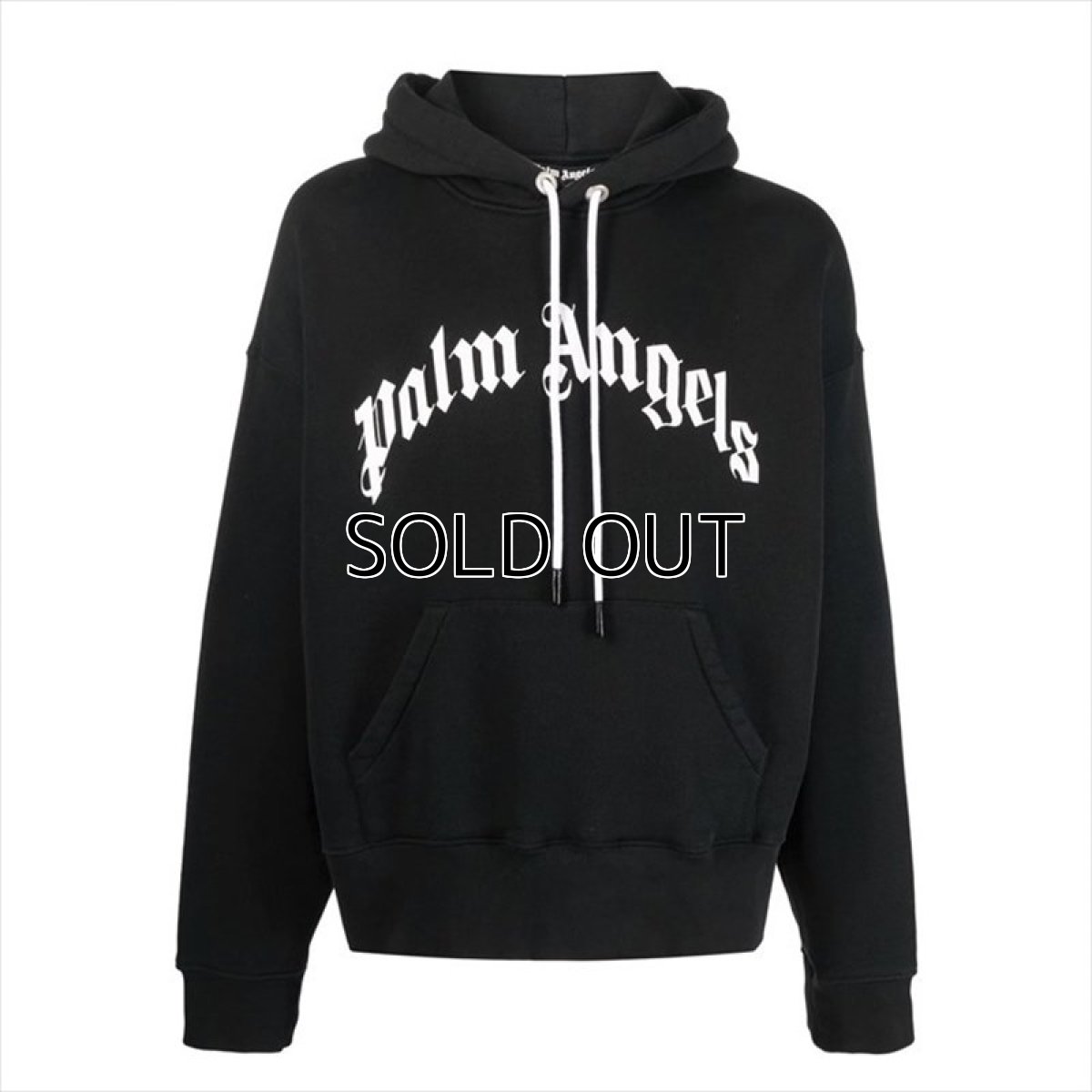 画像1: PALM ANGELS Curved Logo Hoodie (1)