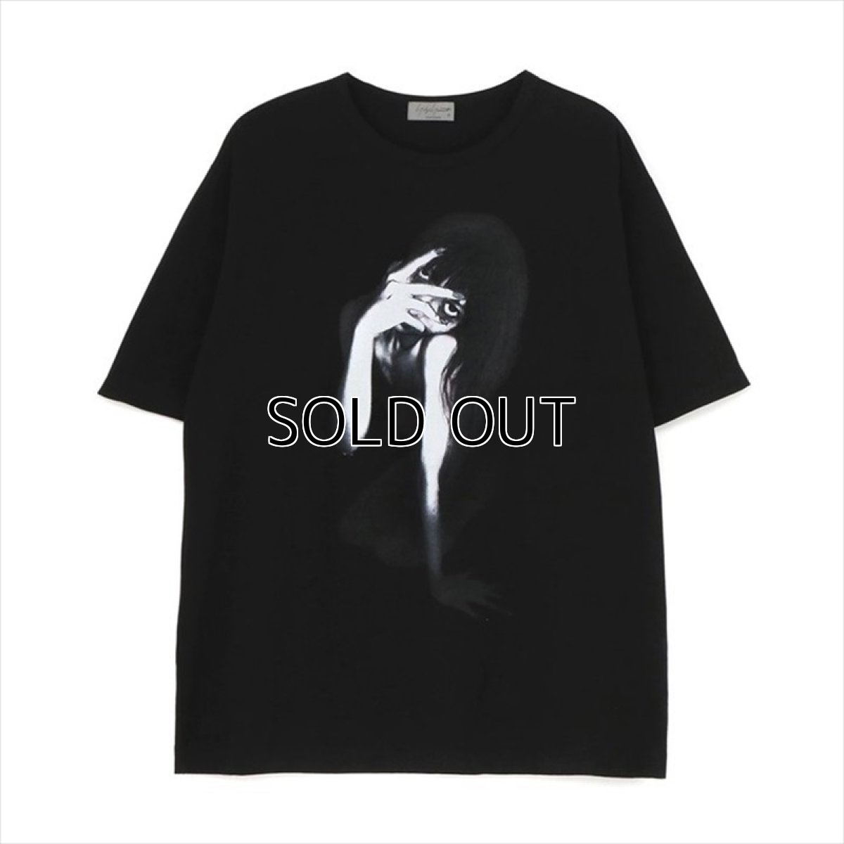 画像1: YOHJI YAMAMOTO Ultima Dense Plain Stitch Woman Print Short Sleeves T-Shirt (1)