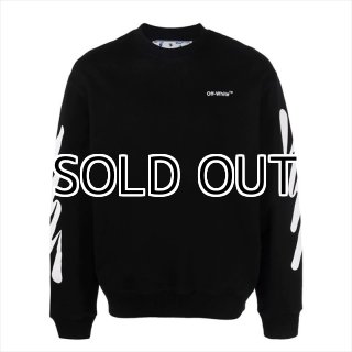 OFF-WHITE Diag Helvetica Over Crewneck Sweat