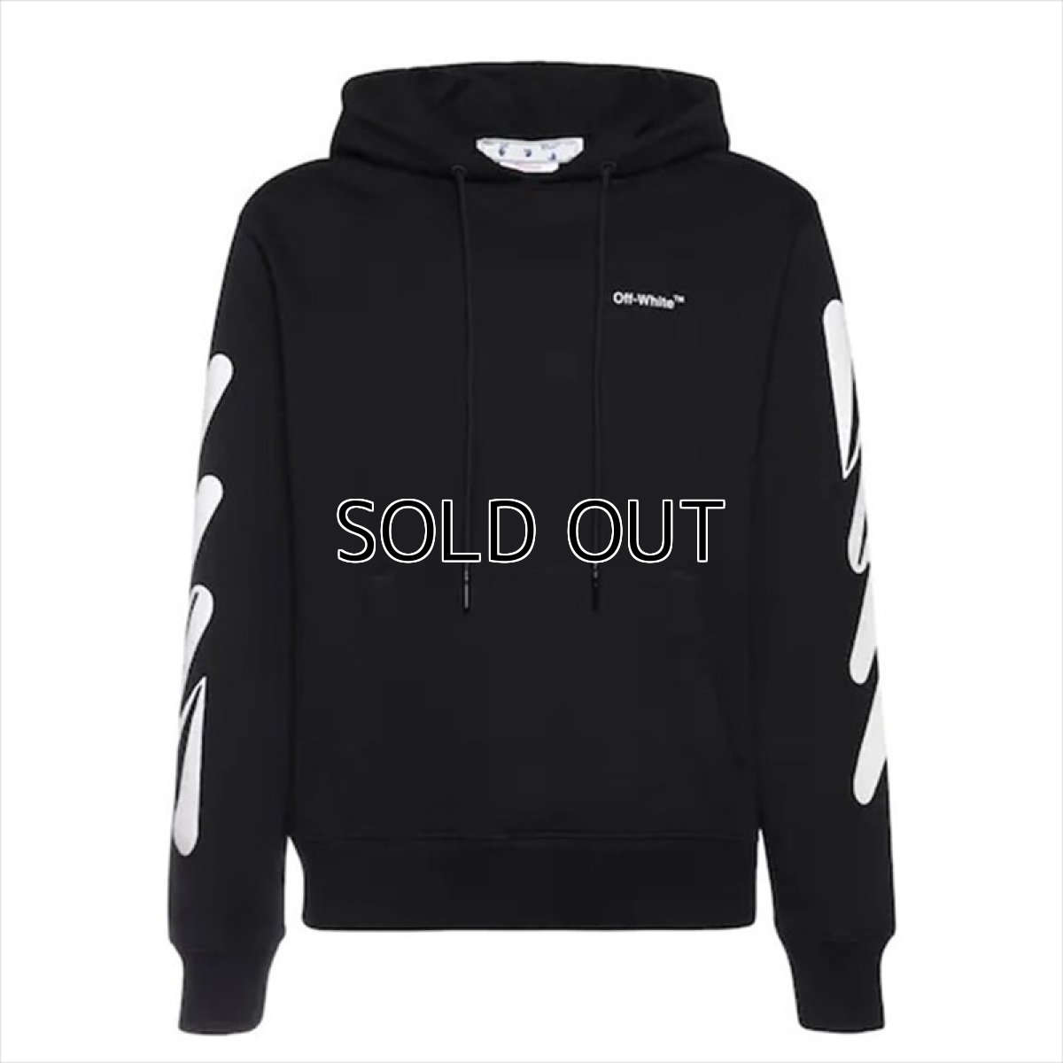 画像2: OFF-WHITE Wave Diag Slim Hoodie (2)