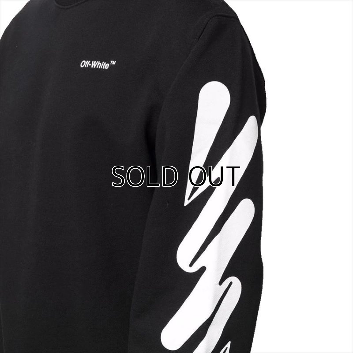 画像3: OFF-WHITE Wave Diag Slim Crewneck Sweat (3)