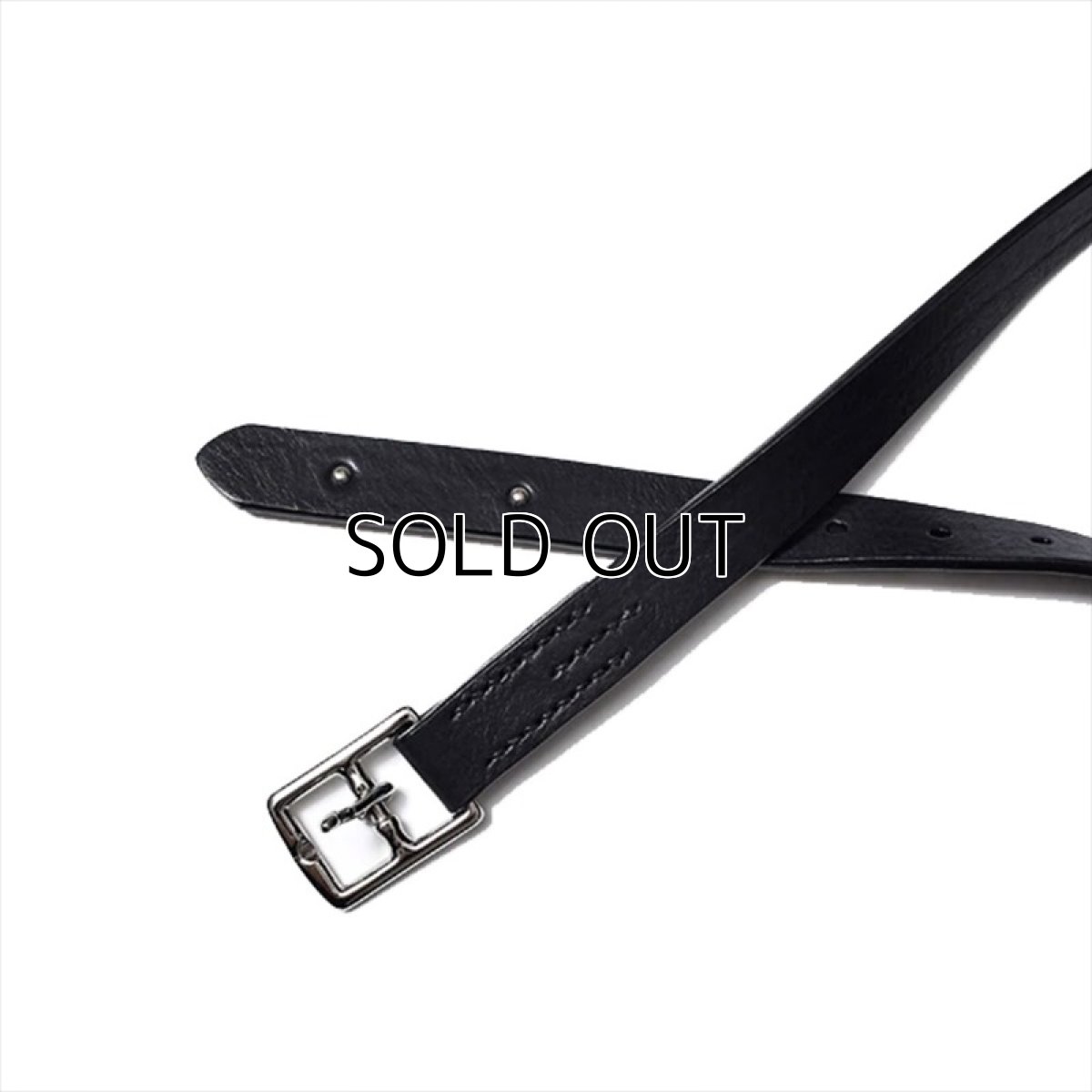 画像2: MINEDENIM Leather Belt (ベルト) (2)