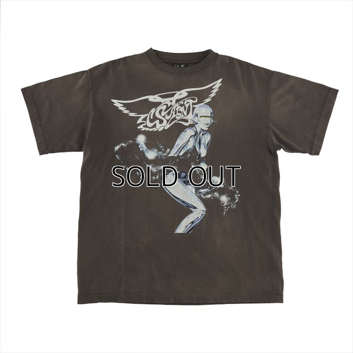 画像1: ©SAINT Mxxxxxx x SORAYAMA S/S T-Shirt Sorayama Black (Tシャツ) (1)