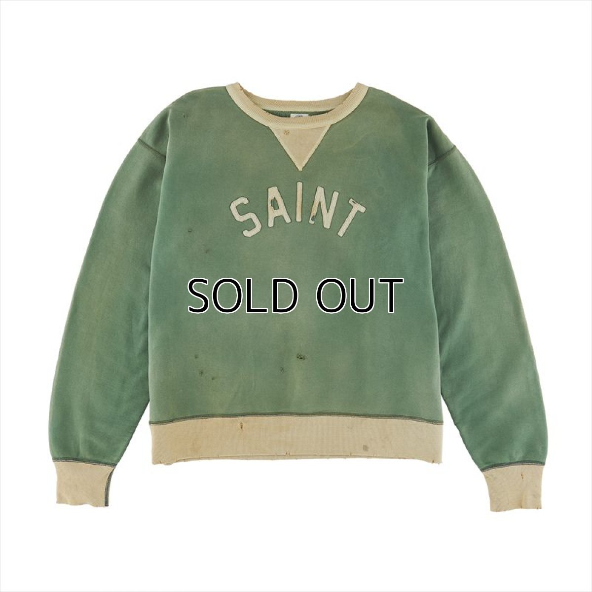 画像1: ©SAINT Mxxxxxx Sweat Shirt Felt Green Grey (スウェット) (1)