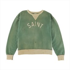 画像1: ©SAINT Mxxxxxx Sweat Shirt Felt Green Grey (スウェット) (1)