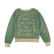 画像2: ©SAINT Mxxxxxx Sweat Shirt Felt Green Grey (スウェット) (2)