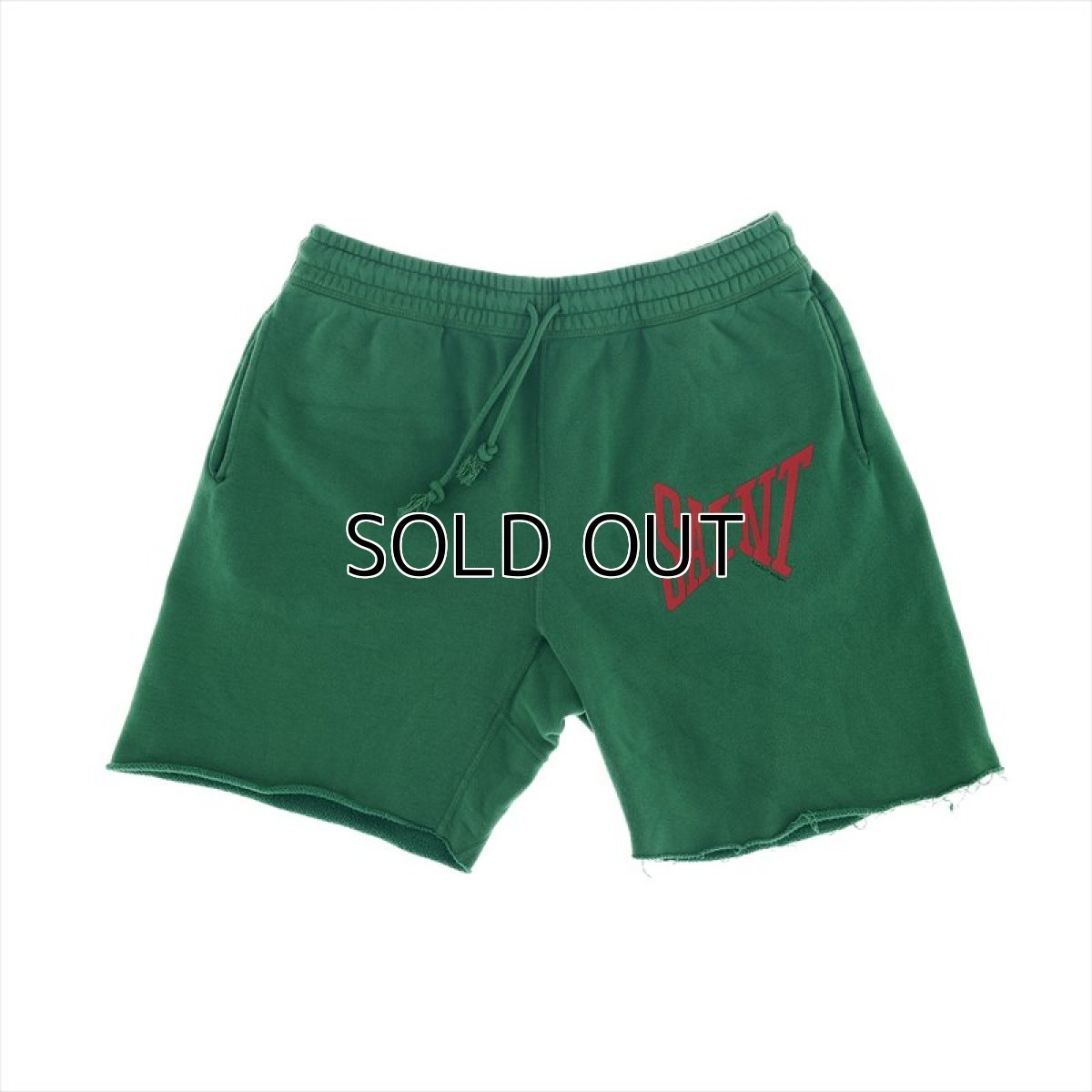 画像1: ©SAINT Mxxxxxx Sweat Shorts Logo Green (スウェットショーツ) (1)