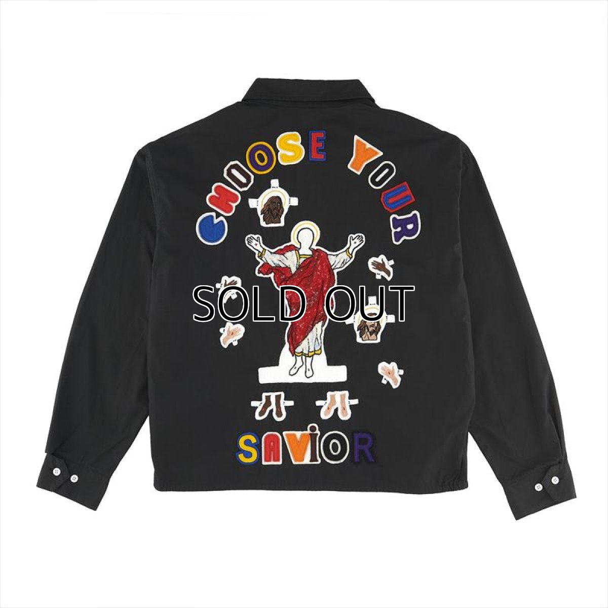 画像2: ©SAINT Mxxxxxx x DENIM TEARS Swing Top Black (スウィングトップ) (2)