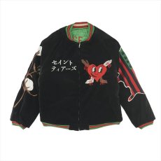 画像3: ©SAINT Mxxxxxx x DENIM TEARS Reversible Sukajacket Green Pink (スーベニアジャケット) (3)