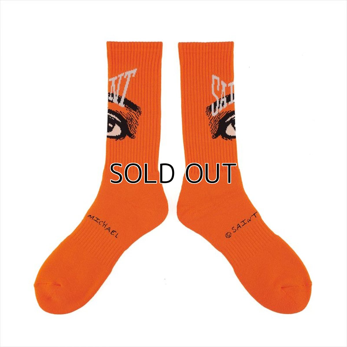 画像2: ©SAINT Mxxxxxx Socks Eyes Orange (ソックス) (2)