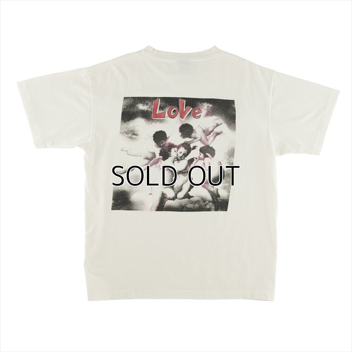 画像2: ©SAINT Mxxxxxx S/S T-Shirt Love White (Tシャツ) (2)