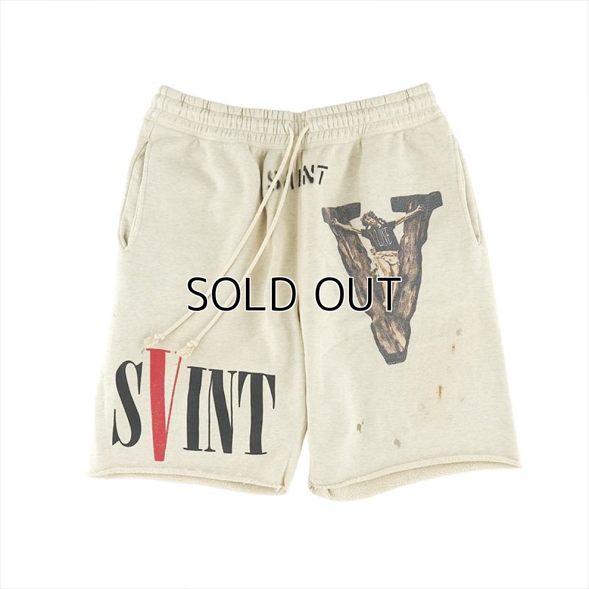 画像1: ©SAINT Mxxxxxx x VLONE Sweat Shorts VLONE Grey (スウェットショーツ) (1)