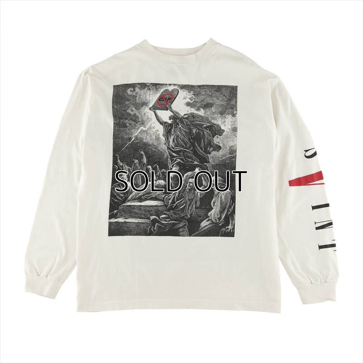 画像1: ©SAINT Mxxxxxx x VLONE L/S T-Shirt VLONE White (ロングスリーブTシャツ) (1)