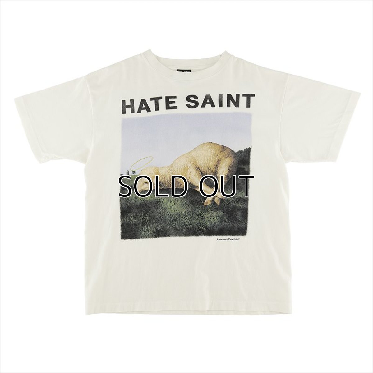 画像1: ©SAINT Mxxxxxx S/S T-Shirt Hate Sheep White (Tシャツ) (1)