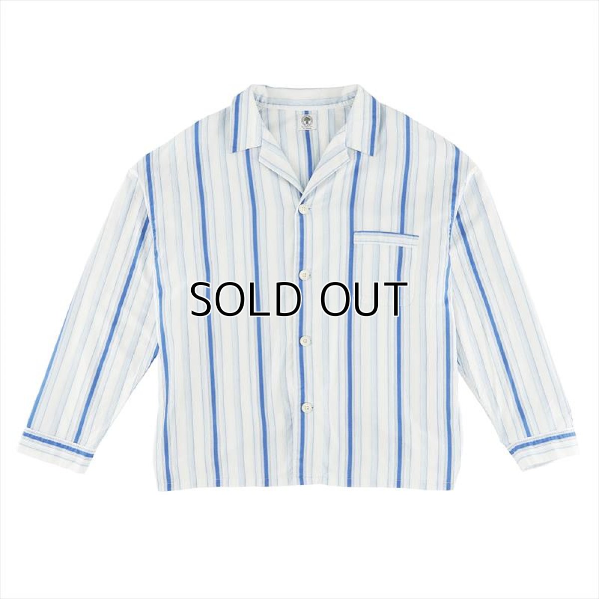 画像1: ©SAINT Mxxxxxx PJ Shirt Stripe Blue (パジャマシャツ) (1)