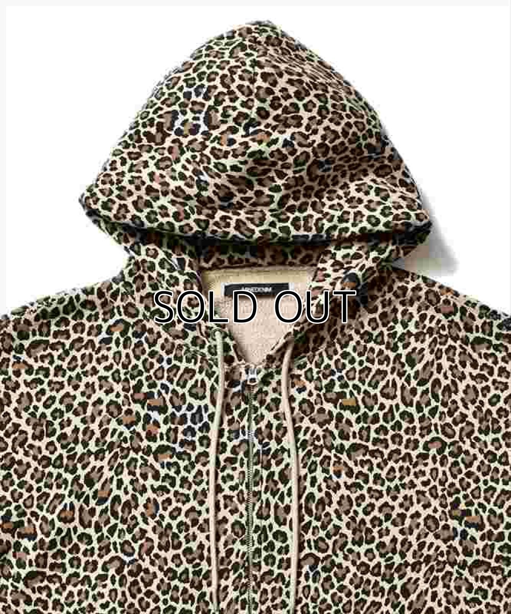 画像3: MINEDENIM Leopard Zip Hoodie (ジップパーカー) (3)