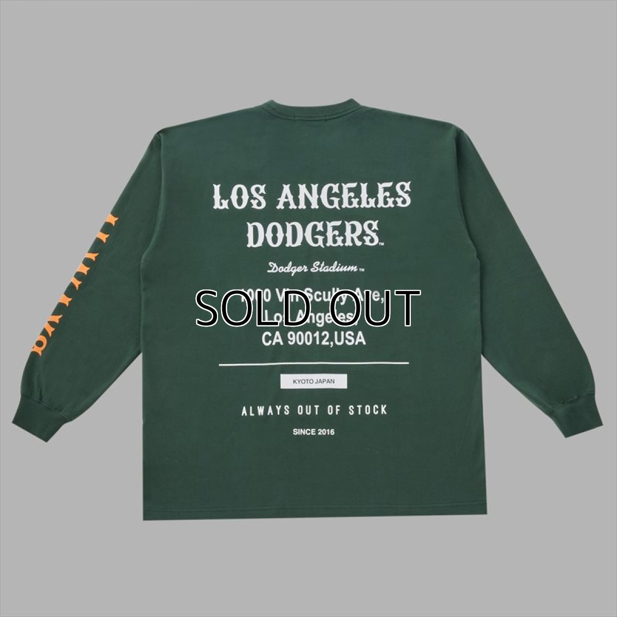画像2: ALWAYS OUT OF STOCK x Los Angeles Dodgers Stadium L/S Tee (2)