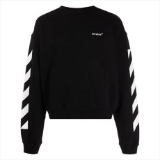 画像1: OFF-WHITE Diag Helvetica Over Crewneck Sweat (1)