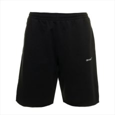 画像1: OFF-WHITE Diag Helvetica Sweat Shorts (1)