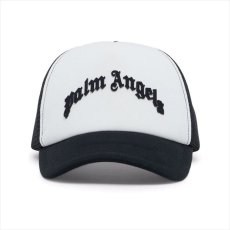 画像1: PALM ANGELS Curved Logo Mesh Cap (1)