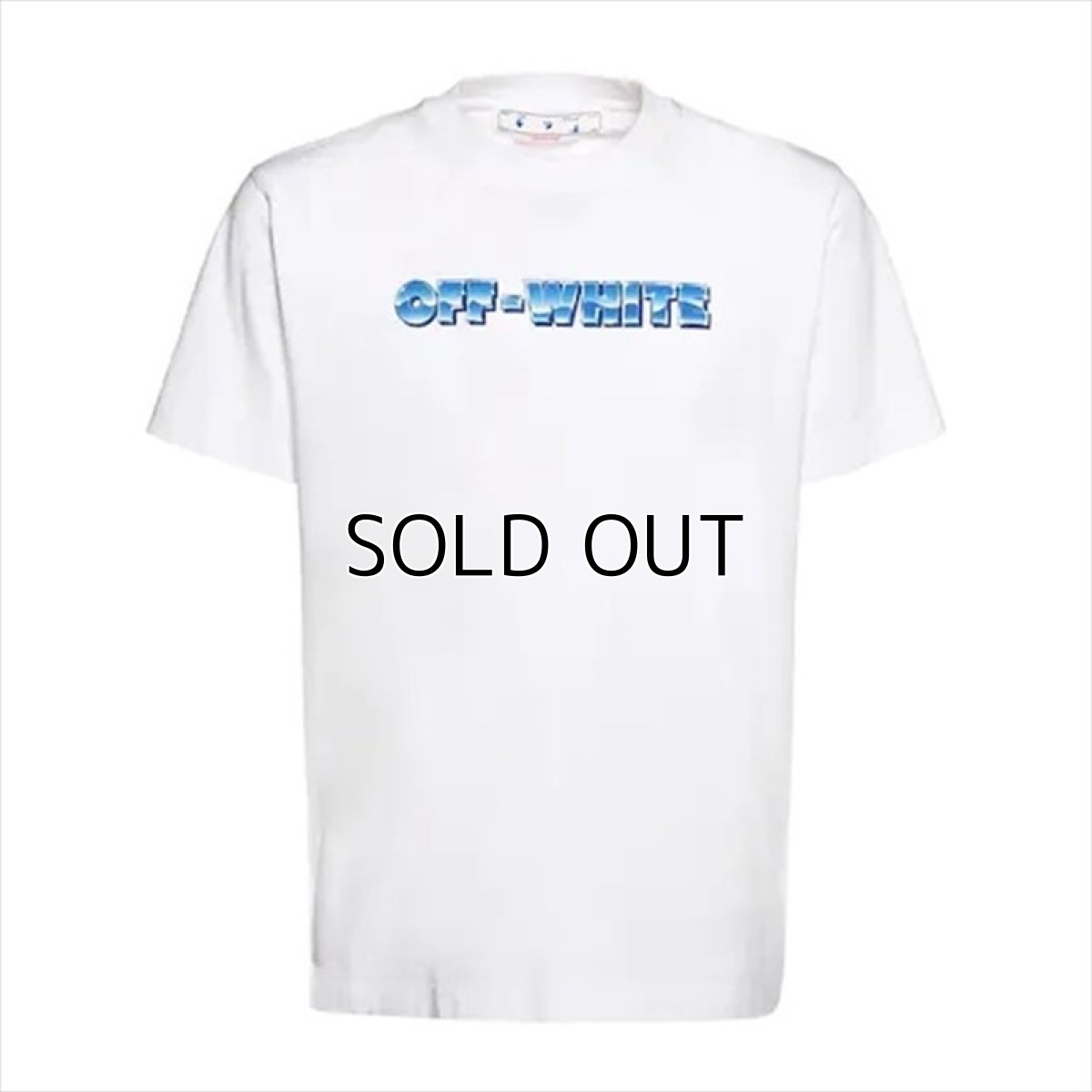 画像2: OFF-WHITE Blue Metal Arrow Over S/S T-shirt (2)