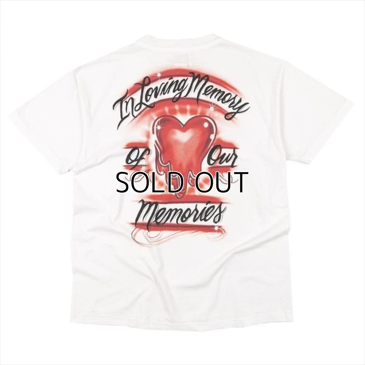 画像1: EMOTIONALLY UNAVAILABLE Airbrush Memory T-Shirt (1)