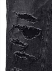画像5: ALWAYS OUT OF STOCK Crashed Hard Wash Straight Denim Pants (5)