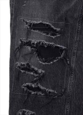 画像5: ALWAYS OUT OF STOCK Crashed Hard Wash Straight Denim Pants (5)