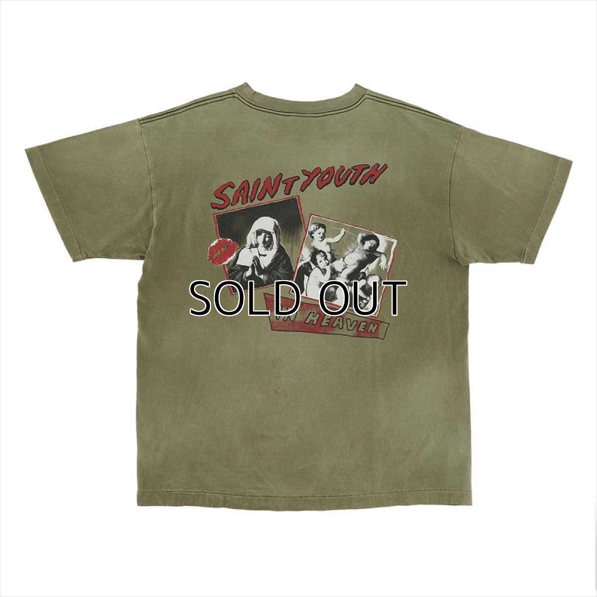 画像2: ©SAINT Mxxxxxx S/S T-Shirt In Heaven Khaki (Tシャツ) (2)