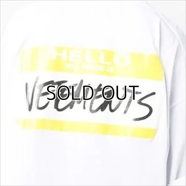 VETEMENTS My Name Is VETEMENTS T-Shirt (White)