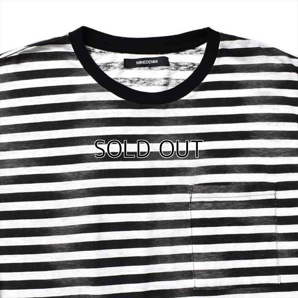 画像3: MINEDENIM Hazy Border T-Shirt (ボーダーTシャツ) (3)