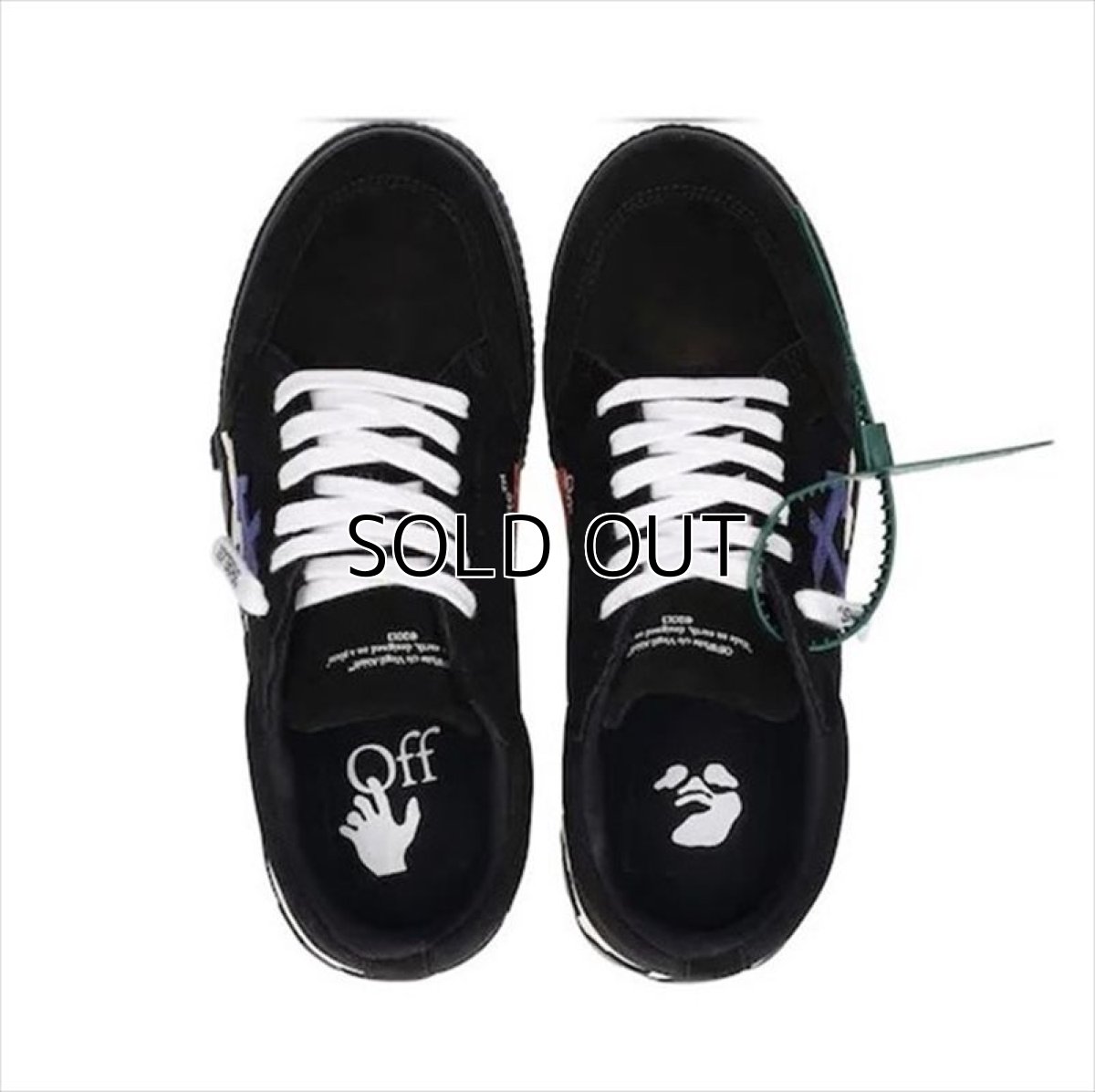 画像4: OFF-WHITE Low Vulcanized Canvas/Suede Sneaker (4)