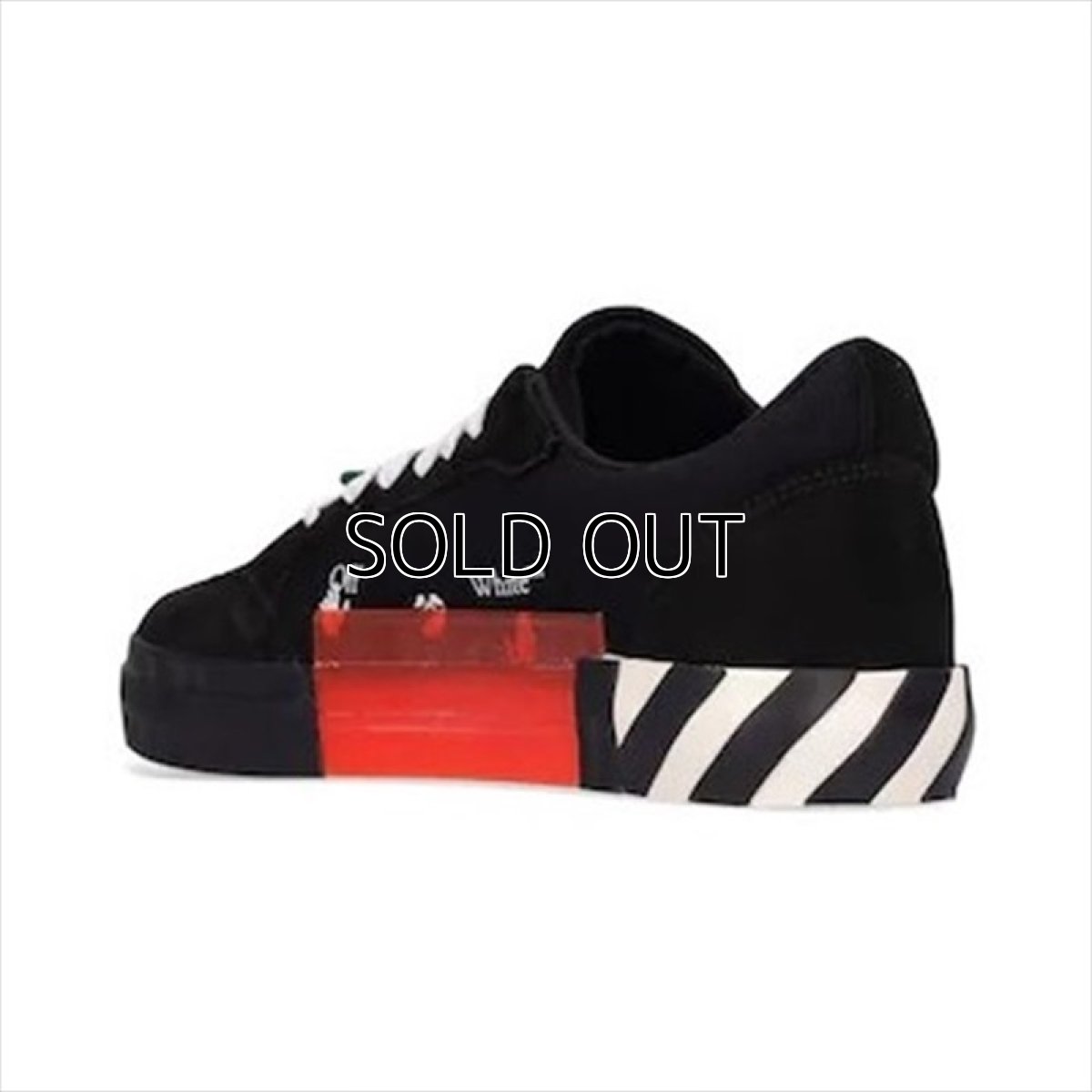 画像3: OFF-WHITE Low Vulcanized Canvas/Suede Sneaker (3)