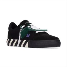 画像1: OFF-WHITE Low Vulcanized Canvas/Suede Sneaker (1)