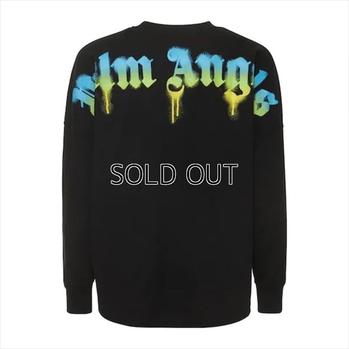 画像1: PALM ANGELS Sprayed Palm Logo Over L/S T-Shirt (1)