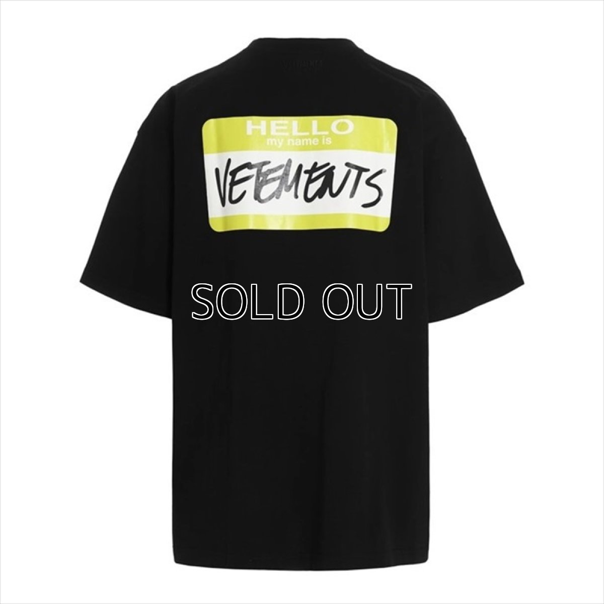 画像1: VETEMENTS My Name Is VETEMENTS T-Shirt (Tシャツ) (1)